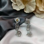 AD Fancy Silver Earrings - Image 2
