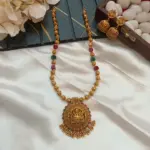 Lakshmi with Amla Balls and Beads Short Neck Set