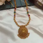 Lakshmi with Amla Balls and Beads Short Neck Set - Image 2