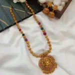 Lakshmi with Amla Balls and Beads Short Neck Set