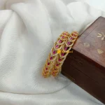Ruby Bangles AD Stones 2s