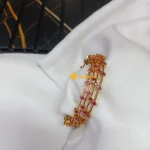 Ruby Stone Tube Bangles 4s
