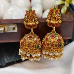 Lakshmi Matte Pearl Multi Jhumka - Image 2