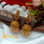 Matte Pearl Multi Mango Jhumka - Image 2