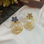 Blue Fancy Earrings - Image 2