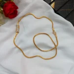 24" Barral with Floral Mogappu Box Chain - Image 3