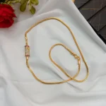 24" Barral with Floral Mogappu Box Chain - Image 4