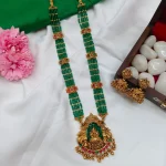 Lakshmi Madaam with Beads 5 Layer Long Neck Set