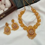 Antique Peacock Floral Kemp Short Neck Set