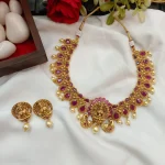 Antique Lakshmi & Peacock Kemp Short Neck set
