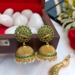 2 Layer Peacock Green Short Neck Set - Image 2