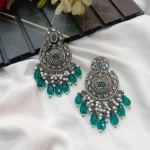 Oxidized Chandbali Fancy Earrings - Image 5