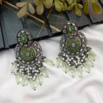 Oxidized Chandbali Fancy Earrings - Image 6