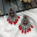 Oxidized Chandbali Fancy Earrings - Image 2