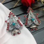 Oxidized Trio Earing