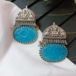Oxidized Gaja Lakshami Earing - Image 2