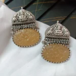 Oxidized Gaja Lakshami Earing - Image 4