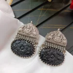 Oxidized Gaja Lakshami Earing