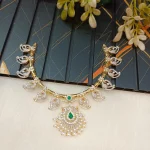 AD Peacock And Mango Short Neck Set - Image 2