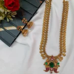 Lakshmi Coin Long Neck Set