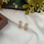 AD Floral J Earrings Screw Back - Image 3