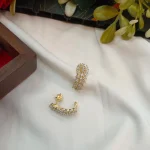 AD Floral J Earrings Screw Back - Image 2