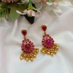 Kundan Heartine Earrings - Image 2