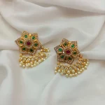 Star Floral Chandbali Earrings
