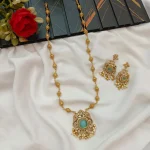 Cubic Elephant Ball Chain Short Neck Set - Image 3