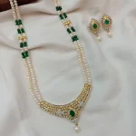 AD Thilak Peandant with 2 Layer Pearl Mala Short N - Image 2