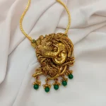 Krishna with Peacock Pendant with Long Kodi Chain - Image 3