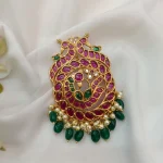Peacock Kundan Pendant Set - Image 3