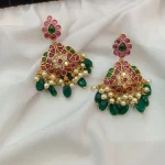 Peacock Kundan Pendant Set - Image 2