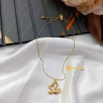 Anti Tarrnish swan Peandant with Fancy Chain