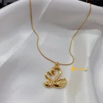Anti Tarrnish swan Peandant with Fancy Chain - Image 2