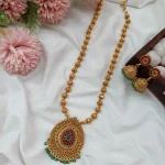 Thilak Pendant with Amla Ball Mala Short Neck Set