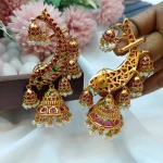 Matt Fish Cuff Jhumka - Image 2