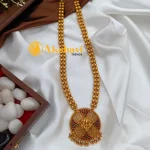 Lakshmi Pendant with 2 Layer Half Amla Mala Long N - Image 3