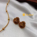 Lakshmi Single Kodi Ball Chain Short Neck Set - Image 3
