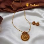 Lakshmi Single Kodi Ball Chain Short Neck Set