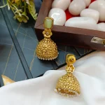 Matt Flower Jhumkas - Image 2