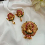 Antique Gajalakshmi Pendant Set