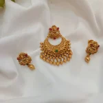 Antique Lakshmi Chandbali Pendant Set