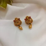 Antique Lakshmi Chandbali Pendant Set - Image 3