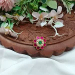 Floral Jadhu Brooch