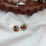 Antique Floral Earrings - Image 2