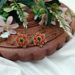 Antique Floral Earrings - Image 3