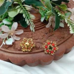 Antique Floral Earrings - Image 2