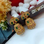 Peacock Floral Multi Jhumka