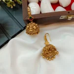 Antique Lakshmi Jhumka - Image 2